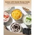 thumbnail image 6 of Inoviva 4-in-1 Ice Cream Maker, 1.06QT Capacity, No Pre-Freezing, Digital Display with 4 Preset Functions for Gelato, Frozen Yogurt & Sorbet, 6 of 10
