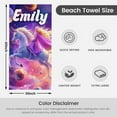 thumbnail image 5 of Personalized Beach Towel for Kids & Adults with NAME 400GSM Custom 100% Microfiber Pool Towel Ultra Absorbent Super Soft Towel Personalized Gift for Women Men, 5 of 8