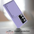 thumbnail image 5 of for Samsung Galaxy S24 Ultra Wallet Case, Card Holder Slot Ultra Slim Thin Clear Flexible TPU Gel Rubber Soft Skin Silicone Protective Phone Case for Samsung Galaxy S24 Ultra, Lightpurple, 5 of 6