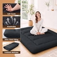 thumbnail image 4 of CONCETTA Memory Foam Futon Mattress, Full Size, Foldable Tatami Floor Mattress with Storage Bag, Black, 4 of 10