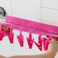 thumbnail image 5 of Ludlz Clip and Drip Hanger Clothes Hanger Drying Rack Portable Clothes Clip Rack Multifunction Bathroom Travel Foldable Hanging Towel Clips, 5 of 7