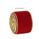 thumbnail image 2 of Decoraciones de Árbol de Navidad Cinta de Terciopelo 2.5 Pulgadas Caki Oro Triturado de Terciopelo Cinta de Navidad, Utilizado para Embalaje de Regalos, Artesanías de Decoración de Árbol de Navidad, S, 2 of 5