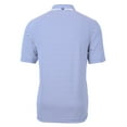thumbnail image 3 of Men's Cutter & Buck Light Blue Durham Bulls DryTec Virtue Eco Pique Stripe Recycled Polo, 3 of 3