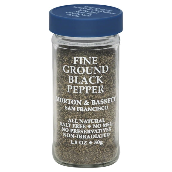 Pack Of 3 Morton & Bassett Fine Ground Black Pepper, 1.8 oz (Package May Vary)