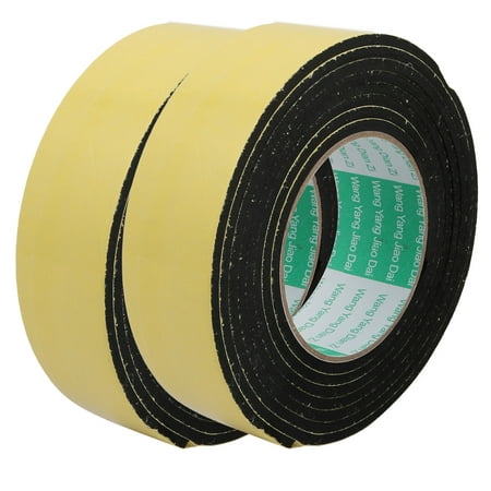 

Unique Bargains 2PCS 9.8Ft Long 40mm x 4mm Single Side Sealed Shockproof EVA Sponge Tape Yellow