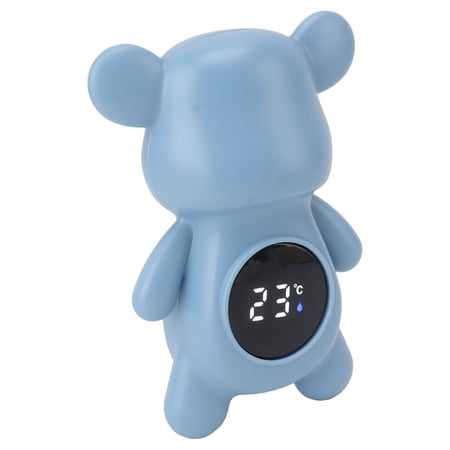 YAHHU Digital Baby Bath Thermometer Floating Blue Bear Shape Safety Display Water Room Temperature Infant Toddler Newborn Fun Bathing Toy Gift - 5.12 inches / 13 cm