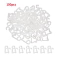 thumbnail image 2 of Canalón, Clips Colgantes De Canalón De Luz De Plástico Para Decoración De Fiesta, Cadena De Luz Exterior 100 Uds. Ganchos Moyic HA020139-00, 2 of 6