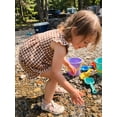 thumbnail image 5 of Loicainy Toddler Baby Girls 2Pcs Plaid Outfits 6 12 18 24 Months 2T 3T 4T Flying Sleeve Square Neck Tops and Elastic Waist Shorts Summer Clothes Set, 5 of 9