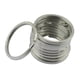 thumbnail image 5 of 10 piezas de llave de alambre de acero inoxidable conector de de salto dividido soporte de  manualidades de joyería DIY 25mm 35 35 mm Baoblaze Llaveros de acero inoxidable, 5 of 7