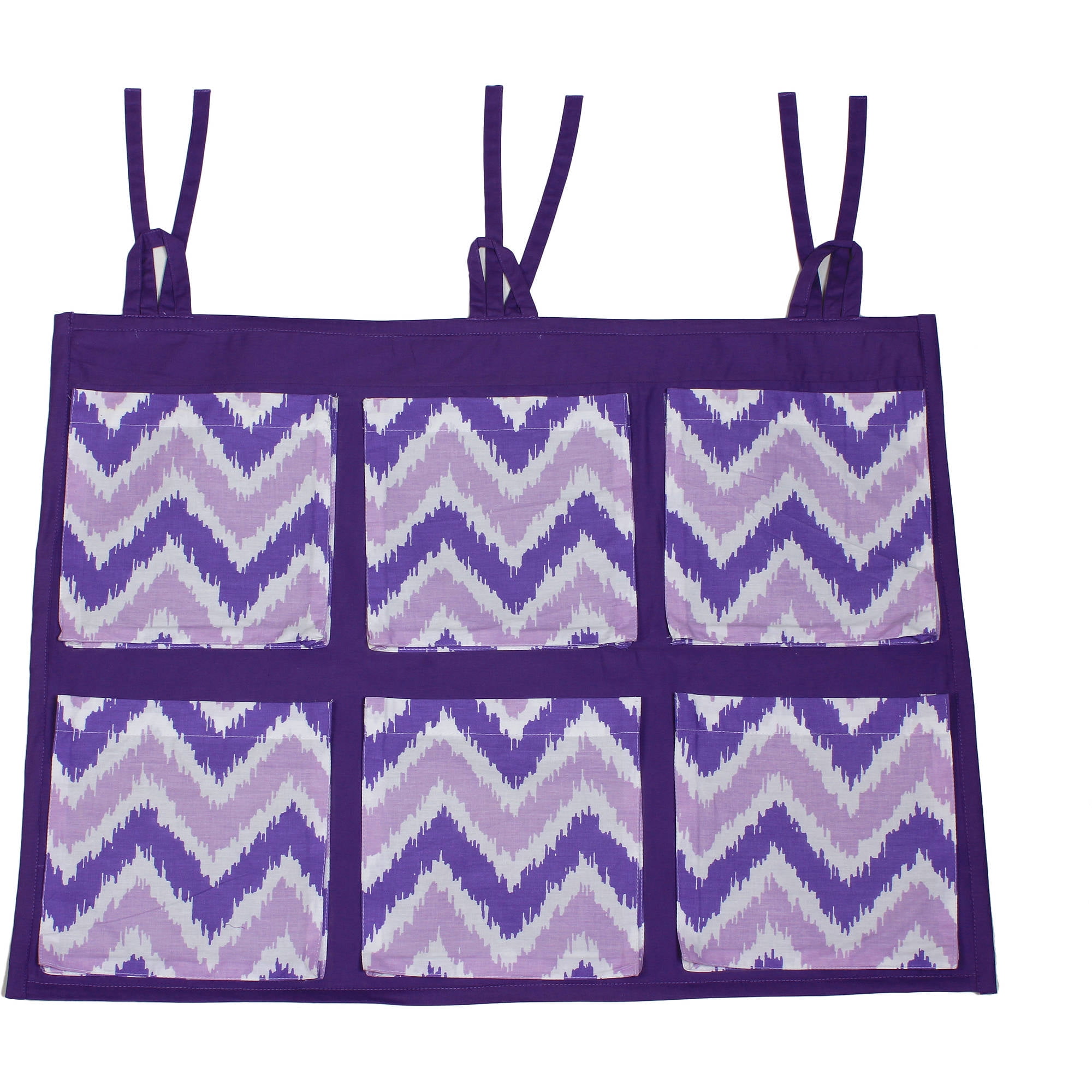 Mix N Match Ikat Zigzag//Chevron Nursery Storage Bacati Changing Table Storage Runner, Purple