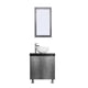 thumbnail image 1 of Mueble GABINETE para LAVAMANOS DE OVALIN para BAÑO Moderno Minimalista DISEÑO DE Piso O Flotante (Negro Mate/Lombardia) Decomobil GAB-6040-NM/LO, 1 of 6