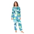 thumbnail image 2 of FORMRS Onesies Pajama for Adults Unisex Hoodie Winter Jumpsuit One Piece Sleepwear, Sizes S-2XL, Vibrant Cat Pattern, 2 of 7