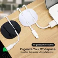 thumbnail image 4 of 10/1Pcs Self-adhesive Cable Clips Silicone USB Cable Holder Organizer Wire Cord Management Clips for Home Office Desktop Tidy A-5pcs mixed white, 4 of 6
