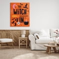 thumbnail image 2 of Witch Is In Bold Cauldron Phrase Holiday Graphic Art Gallery Wrapped Canvas Print Wall Art, 2 of 7