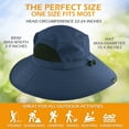 thumbnail image 5 of FRIJPACK Sun Hat for Men/Women, Waterproof Wide Brim Bucket Hat Foldable Boonie Hat for Fishing Hiking Garden Safari Beach, 5 of 5
