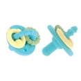 thumbnail image 2 of Nûby Charms™ Pacifier & Teether, 100% Soft Silicone - Aqua, for Newborn+, 2 of 3