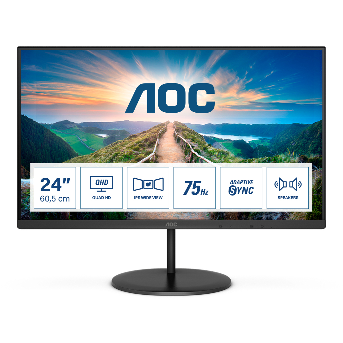 AOC Q24V4EA - LED monitor - 24\