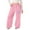 P-Pink, variant on Ulitacool Trousers For Girls High Waist Bow Tie Jogger Pants Straight Leg Athletic Sweatpants With Pockets Lightweight Wear Beige 4-5 Years