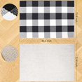 thumbnail image 2 of Yeashow Cotton Checkered Doormat Area Rug, Black and White, 23.6 x 35.4 Inches, Washable, 1 Count, 2 of 7