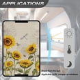 thumbnail image 5 of Yuyamidu Fall Sunflower RV Door Window Shade Butterfly RV Blackout Window Cover, UV Rays Protection Camper Trailer Window Cover Easy to Install RV Camper Accessories, 5 of 7