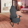 thumbnail image 2 of Colcolo Gaming Chair Cover Polyester Armchair Seat Protector Cover for Dinning Chair, Dark Gray, 2 of 8