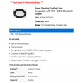 thumbnail image 2 of Power Steering Cooling Line - Compatible with 1990 - 2012 Mitsubishi Eclipse 1991 1992 1993 1994 1995 1996 1997 1998 1999 2000 2001 2002 2003 2004 2005 2006 2007 2008 2009 2010 2011, 2 of 2