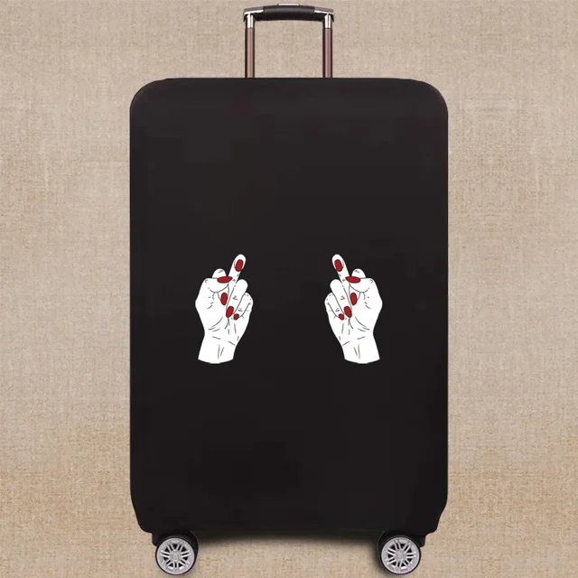 Luggage Cover Suitcase Dust Luggage Protective Cover for 18-32 Inch Chest Pattern Series Trolley Case Elastic Dust Cover 1chest012 XL
