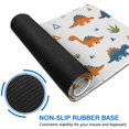 thumbnail image 6 of Long Mouse Pads for Desk,White Dinosaurs Geometric Plants Pattern Desk Mats on Top Of Desks, Desk Mouse Pad Extra Large with 3mm Non-Slip Base and Stitched Edge for Gaming,Office,Work,Home 35.4"x15.7", 6 of 6
