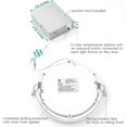 thumbnail image 3 of Luxrite 12 Pack 6" Ultra Thin LED Recessed Light with J-Box 12W 5 Color Selectable Dimmable 1000 Lumens IC Rated, 3 of 5