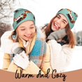 thumbnail image 4 of Kdxio Fox Winter Beanie for Men Women Beanie Knit Hat Cuffed Cap Beanie Knit Chunky Snow Cap, 4 of 6