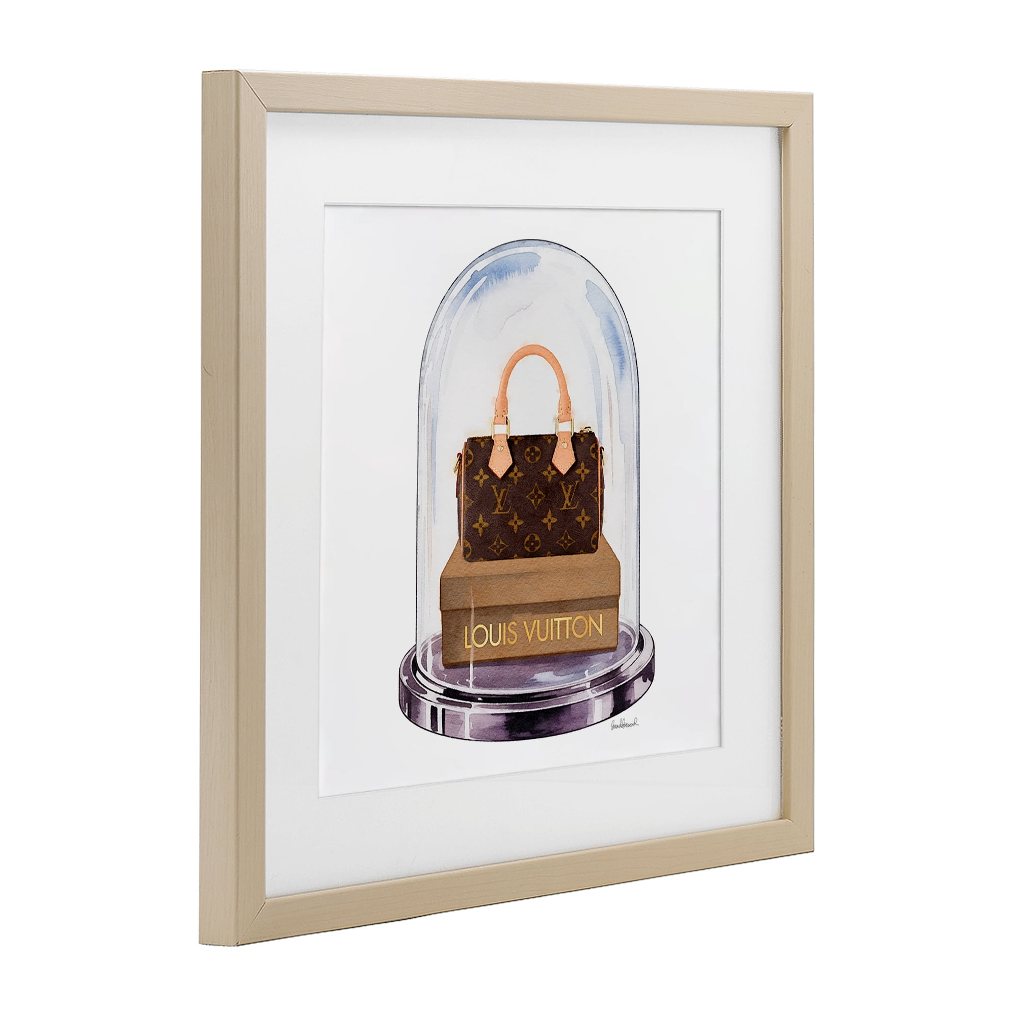 Stupell Industries Glam Purse Bell Jar Birch Framed Print Under Glass, design by Amanda Greenwood
