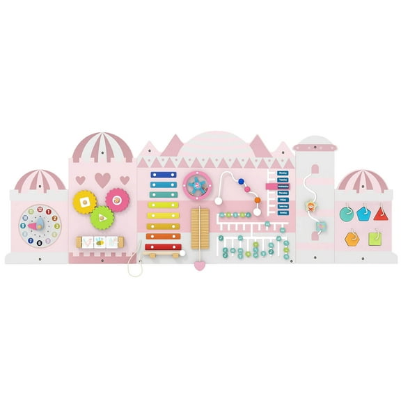 Costway 11-in-1 Montessori Wooden Sensory Board for Education and Early Development