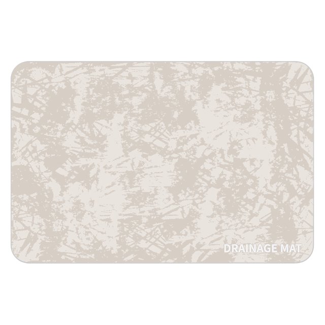 Flmtop 1PC Pratique Drain Mat Écologique Plat Séchage Mat Rapide Sec Résistant à l'Usure Réutilisable Comptoir Drain Mat pour Boissons Bar Maison