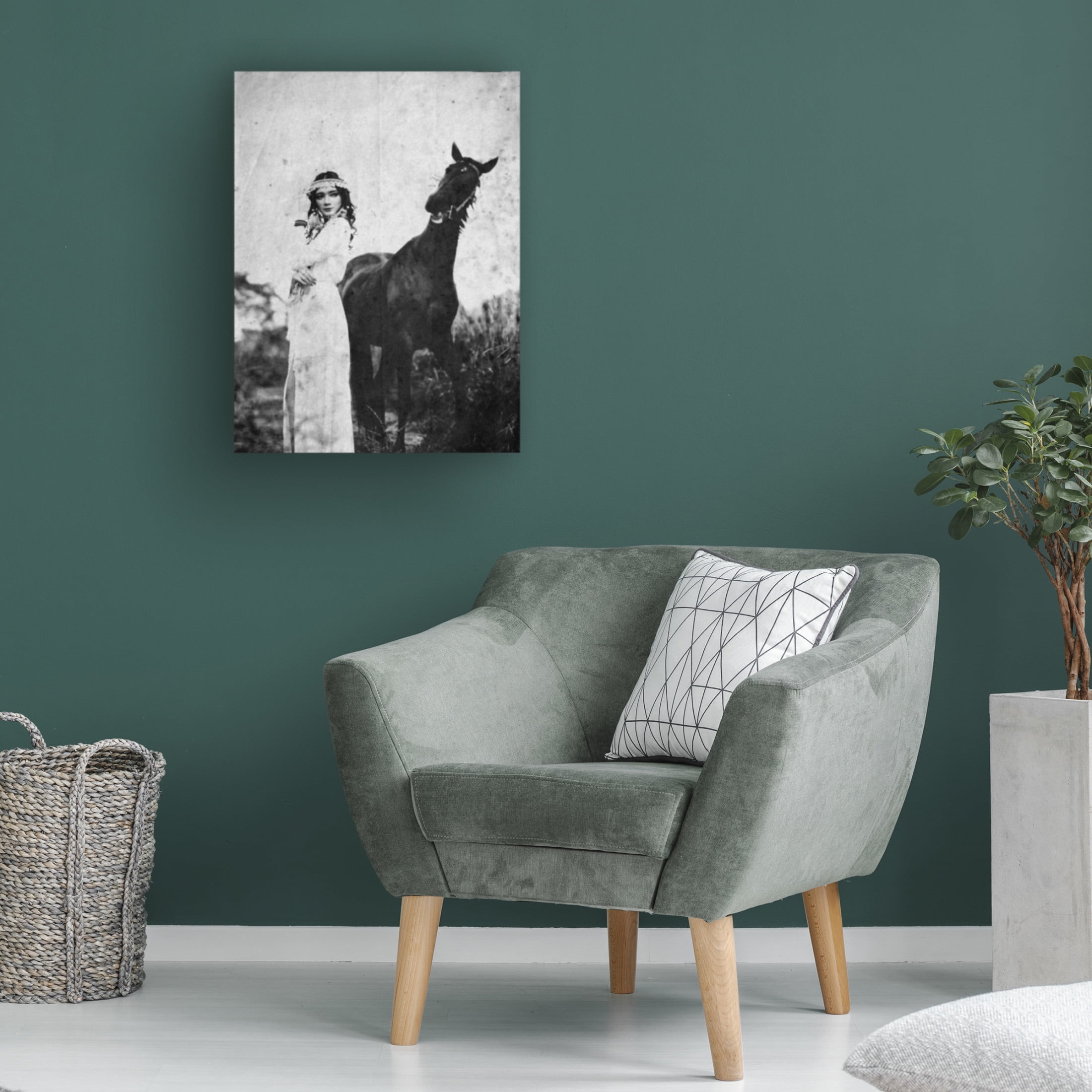 Canvas Wall Art - Abr Abe 'Napelu' Wall Art for Living Room, Bedroom, or Office Décor by Trademark Fine Art - 24 x 32 Inches
