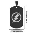 thumbnail image 2 of Stainless Steel Flash Dog Tag Pendant Necklace, 2 of 3