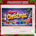 thumbnail image 2 of Reindeer Design Merry Christmas Banner Colorful Gifts Xmas Display Snowflakes Pattern Candy Canes Christmas Backdrop for Christmas Party Home Decoration Family Gathering, 2 of 9