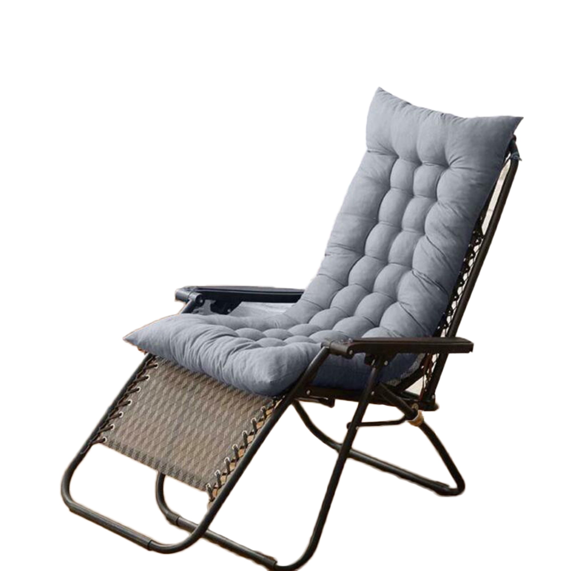 Dewadbow Lounge Chair Cushion Deck Chaise Pad Backyard Garden Seat
