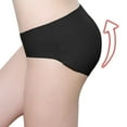 thumbnail image 2 of HUPOM White Underwear Women Womens Panties Briefs Casual Tie Seamless Waistband Black L, 2 of 9