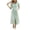 *Green, variant on VBVC Women's Gingham Button Down Shirt Dress , Ladies' Puff Sleeve Belted Waist Midi Dress , Summer Plaid Vacation Party Dress For Women,Black,S-2XL
