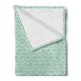 thumbnail image 2 of Turquoise Soft Flannel Fleece Blanket, Monochrome Star Pattern Horizontal Rows Space Inspirations Lines Background, Cozy Plush for Indoor and Outdoor Use, 60" x 80", Mint White Cream, by Ambesonne, 2 of 5