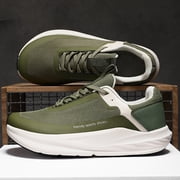 Mens wide toe box shoes - cushioned road running shoes, anti slip mens wide foot walking sports shoes, anti slip mens wide foot walking sports shoes, comfortable sports and fitness couple sports s