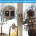 thumbnail image 3 of 2 Fridge Locks for Kids, Fridge Door Lock Cabinet Window Lock with 4 Keys, Strong Adhesive Lock Restrictor Cable Door for Baby Sliding Door Drawers (B, 3 of 5