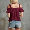 thumbnail image 5 of WEIWEN T Shirts for Women Plus Size Graphic Tee Dressy Casual Cotton Linen Top Loose Fit V Neck Short Sleeve Summer Blouse RD1, XXL, 5 of 5