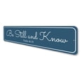 thumbnail image 4 of Be Still and Know Sign, Inspirational Sign, Christian Wall Decor Idea - 4x18 inches, 4 of 4