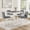 Grey,White, variant on 5-Piece Counter Height Table Set with 4 Chairs, Counter Height Table Set for 4 with Chairs, Wooden Counter Height  Table Set for Kitchen, Dining Room, Light Oak