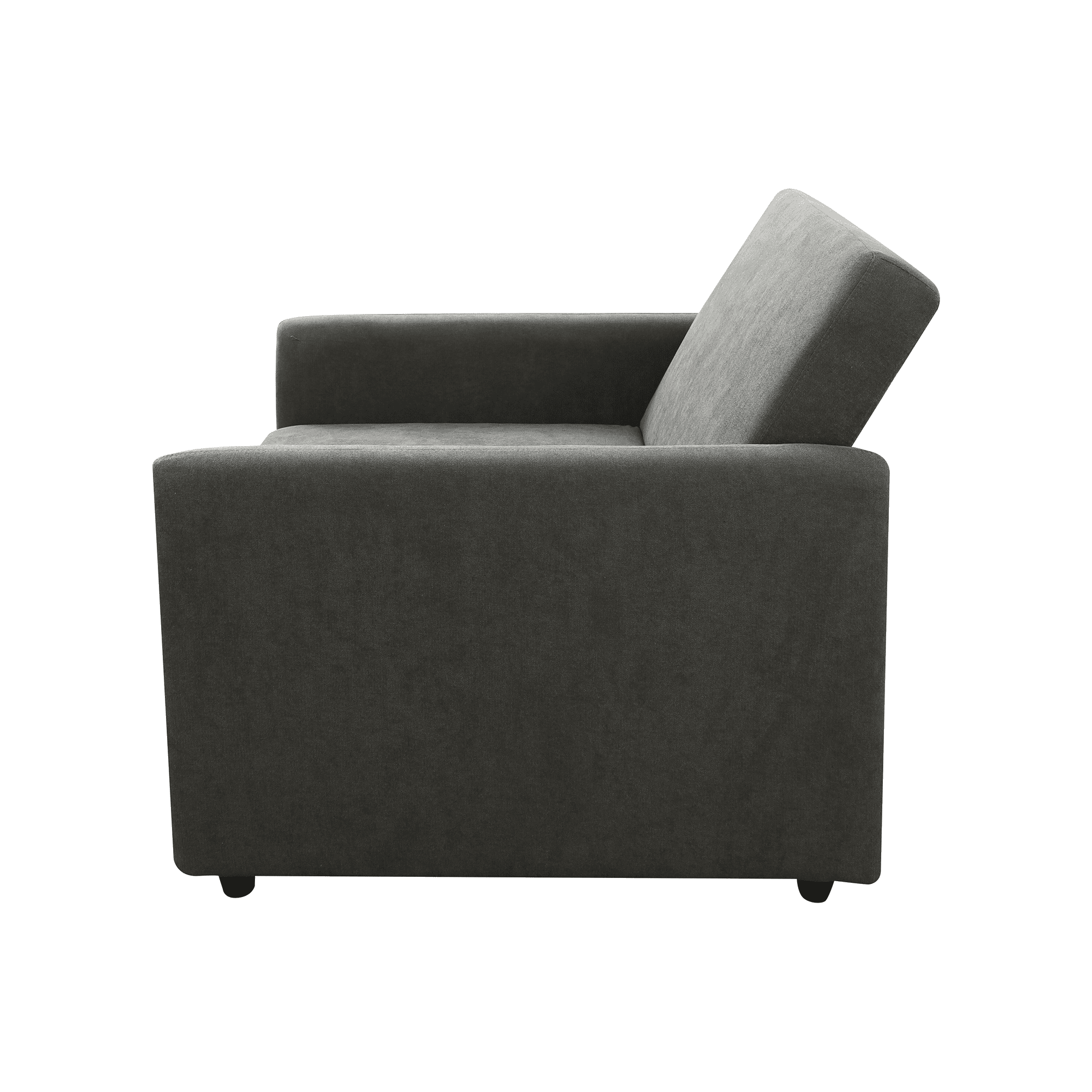 MAYEERTY 36" Modern Upholstered Lint Convertible Sofabed Armchair - Quick-Fold Design for Living Room, Gray
