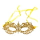 thumbnail image 4 of Máscara de encaje para mujer, máscara de media cara, elegante, suave y delicada, máscara de mascarada de encaje Correa de hilo dorado, 4 of 9