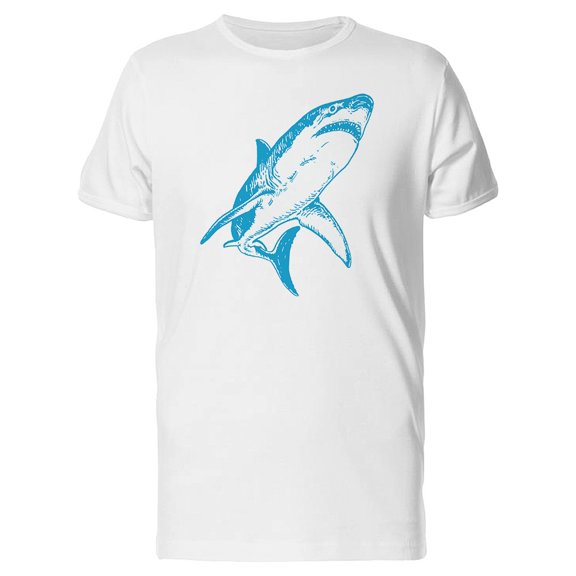 Blue Shark Sketch Tee Men's -Image by Shutterstock