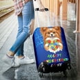 thumbnail image 3 of Autism Awareness Papillon Accept Understand Love Travel Luggage Cover Pap Butterfly Dog Lover Suitcase Dust Protective Decor - 12003, 3 of 5