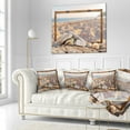 thumbnail image 3 of Designart Framed Effect Blurred Seashore - Landscape Printed Throw Pillow - 16x16, 3 of 5